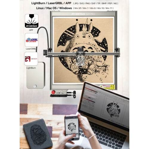 Laserplotter - graveermachine Atomstack S20 Pro 95x40cm